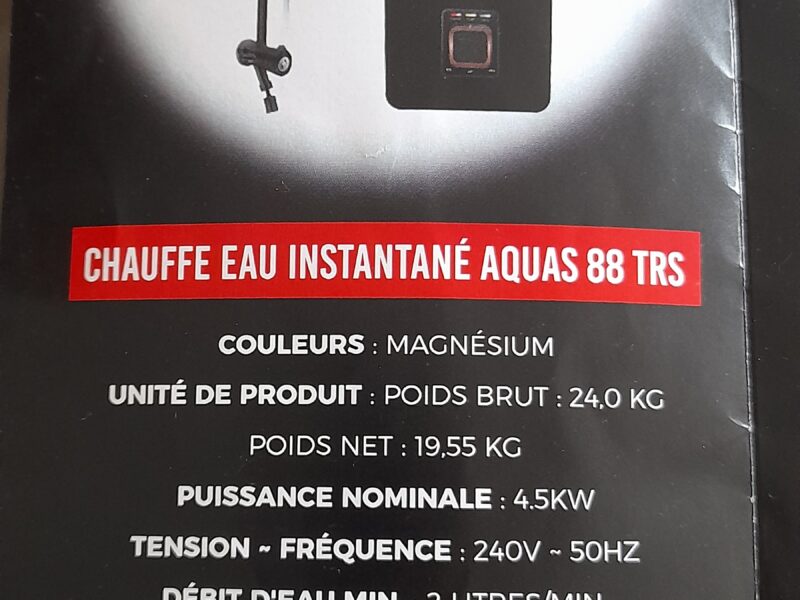 Chauffe eau instantané