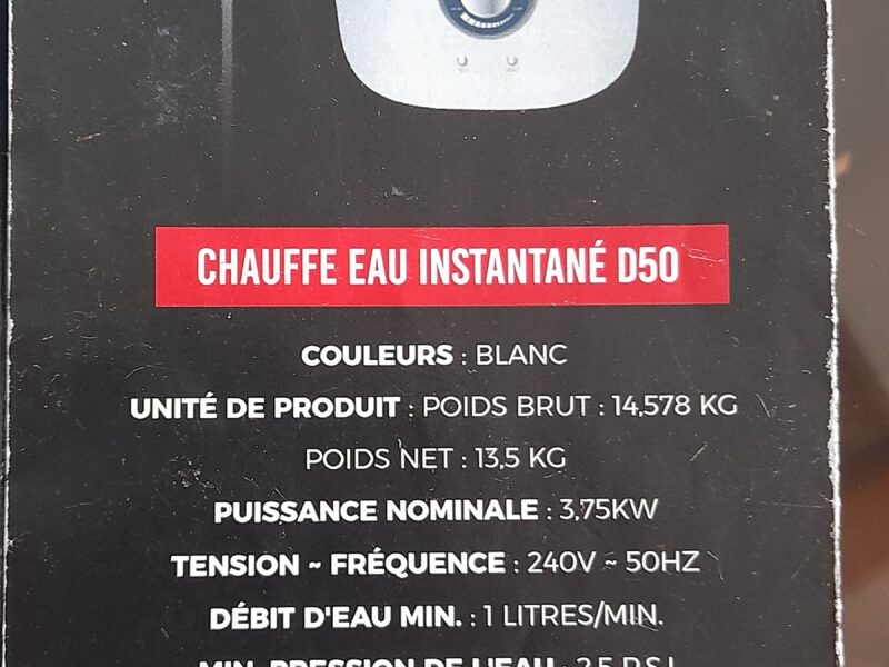 Chauffe eau instantané